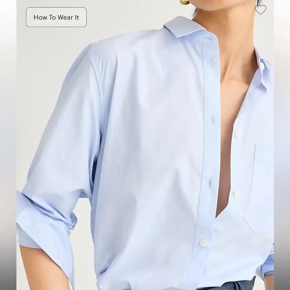 J.Crew Petite garçon shirt in striped cotton poplin
